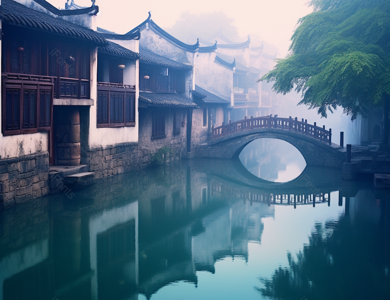 江南水乡风光,高清,摄影图,摄影图片,图片大全,摄影图免费下载